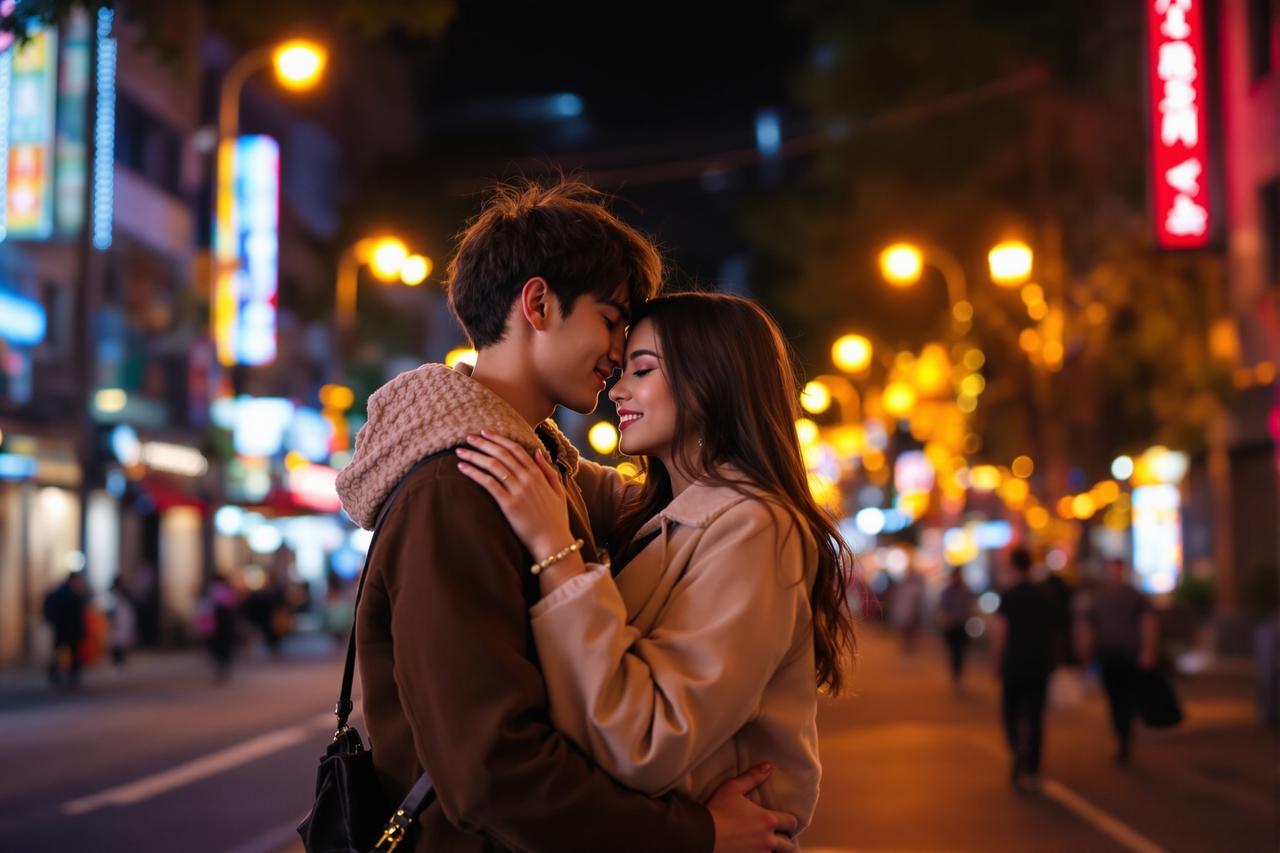 当红女团成员被拍到与男团成员街头拥吻，经纪公司紧急公关